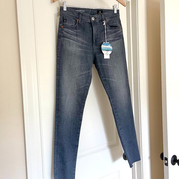 *NWT* Ag Adriano Goldschmied Jeans "The Farrah Skinny Ankle" in Grey Pearl Sz 28 - Picture 11 of 12